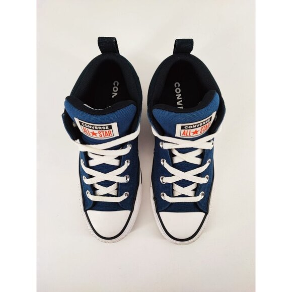 Converse Kids Chuck Taylor Axel Sport Mid Navy Skate Canvas Shoes Size 5 US - Picture 4 of 8
